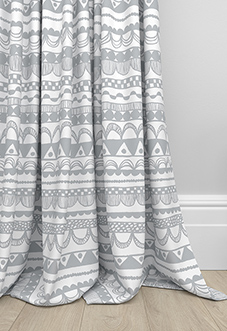 Bohemian, Ashen - Made to Measure Curtains